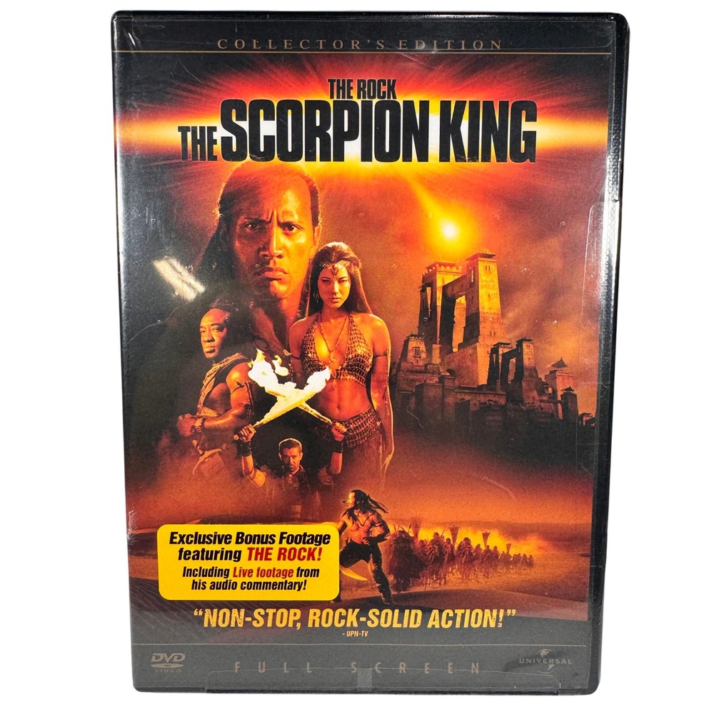 The Scorpion King DVD Collectors Edition The Rock Full Screen Brand New Sealed